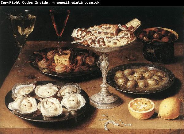 BEERT, Osias Still-Life with Oysters and Pastries